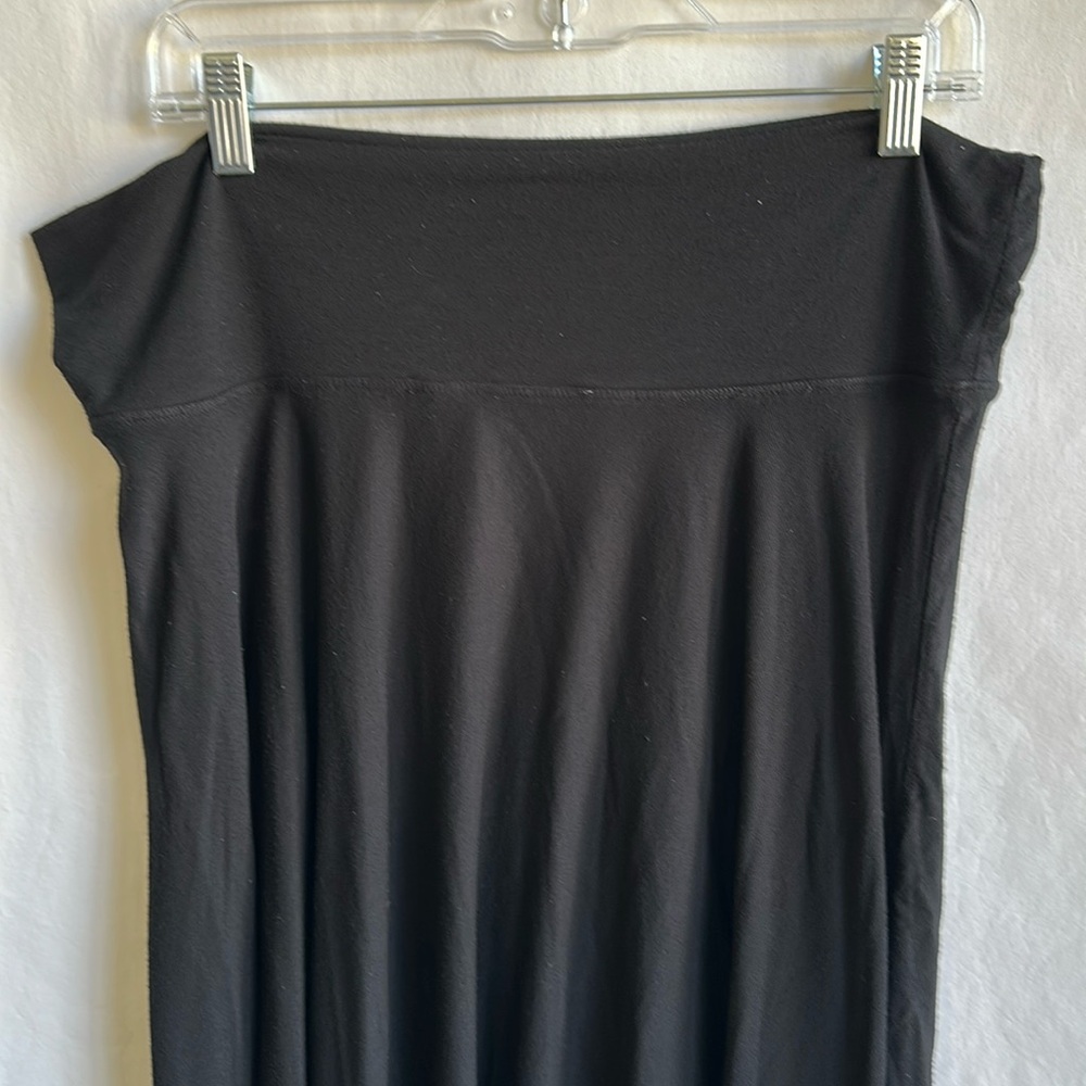 Max Studio Black Pull-On Midi Stretchy Flare Skir… - image 5